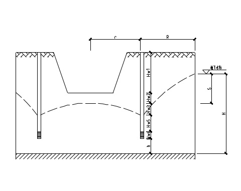降水、沉井及頂管施工方案簡圖
